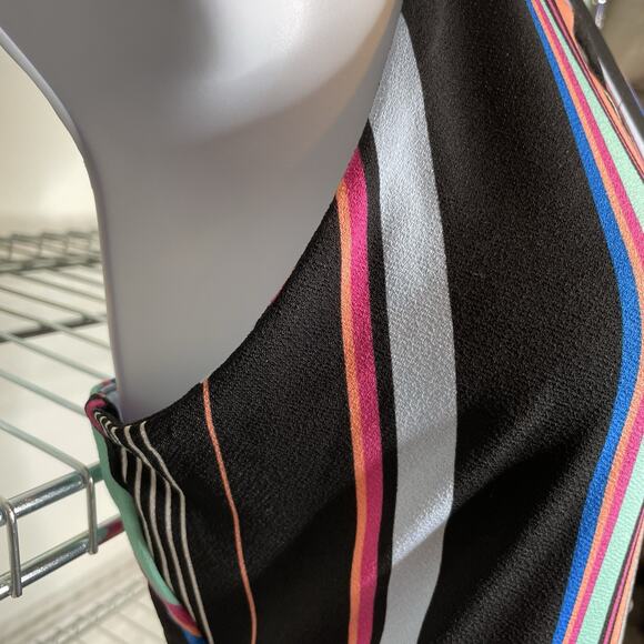 Candies‎ Women's Striped Halter Hi Low Maxi Dress Size S Summer Party Y2K Vibes - Picture 12 of 13